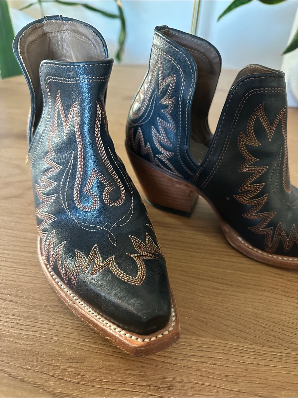 Ariat Circuit Patriot Embroidered Western Boots Black Blue US 7B
